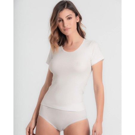 Camiseta interior manga corta de algodón Pack 3 de Princesa