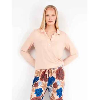 Pijama rosa floral 2/20304S de Gisela - Mi Cajón de Lencería