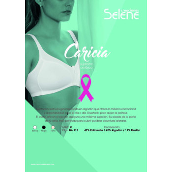 Sujetador Protésico de Algodón Caricia Selene